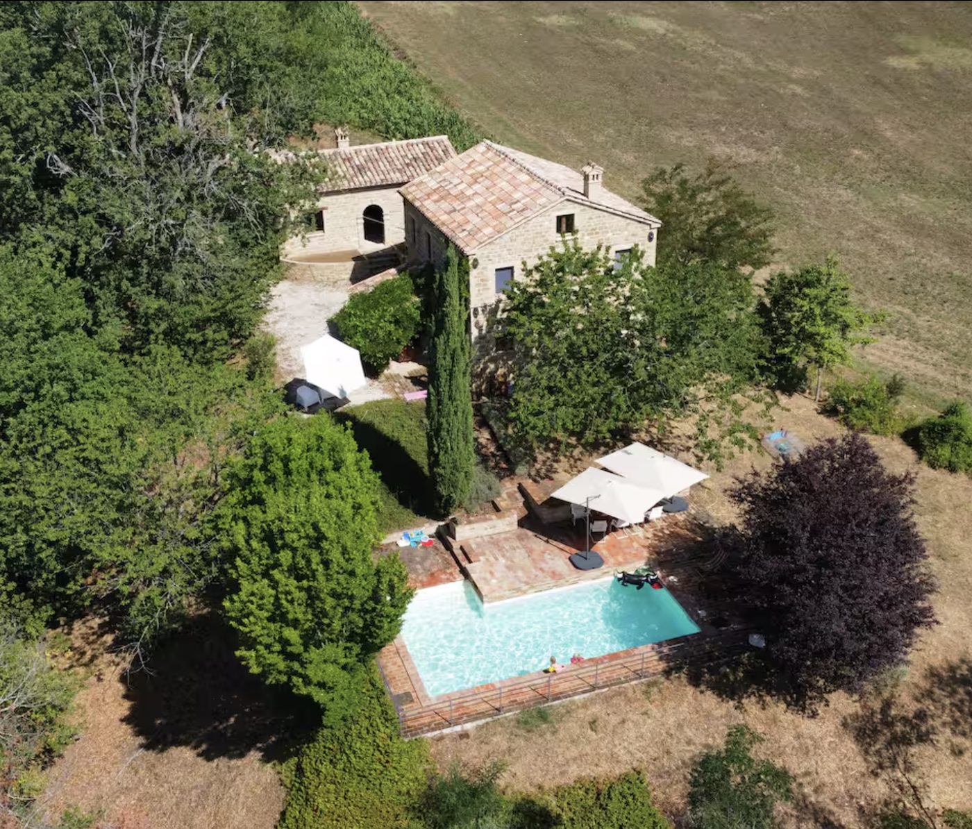 Casa Santo Stefano vanuit de lucht